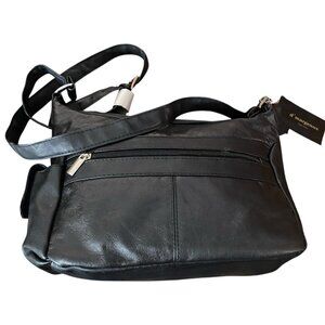 Genuine Vintage Leather d'margeaux Black  Purse Shoulder Bag Classic New Unused